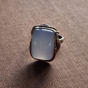 Sterling Silver Chalcedony Ring